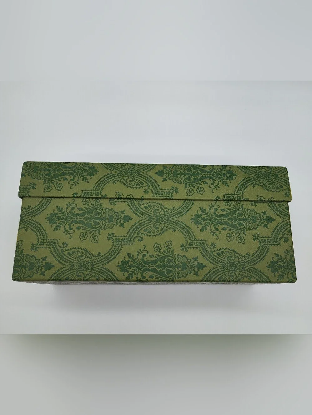 GUCCI Green Damask Gift Box Storage Box Luxe Packaging Decor Vanity LIKE NEW
